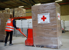 Transport humanitaire en Ukraine pour le compte de la Croix-Rouge française